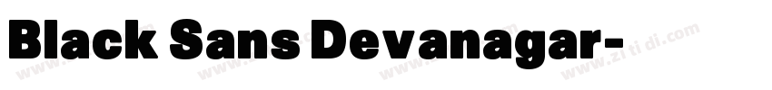 Black Sans Devanagar字体转换